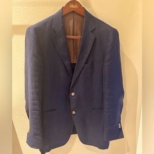 Men’s Blue Blazer - 100% Linen